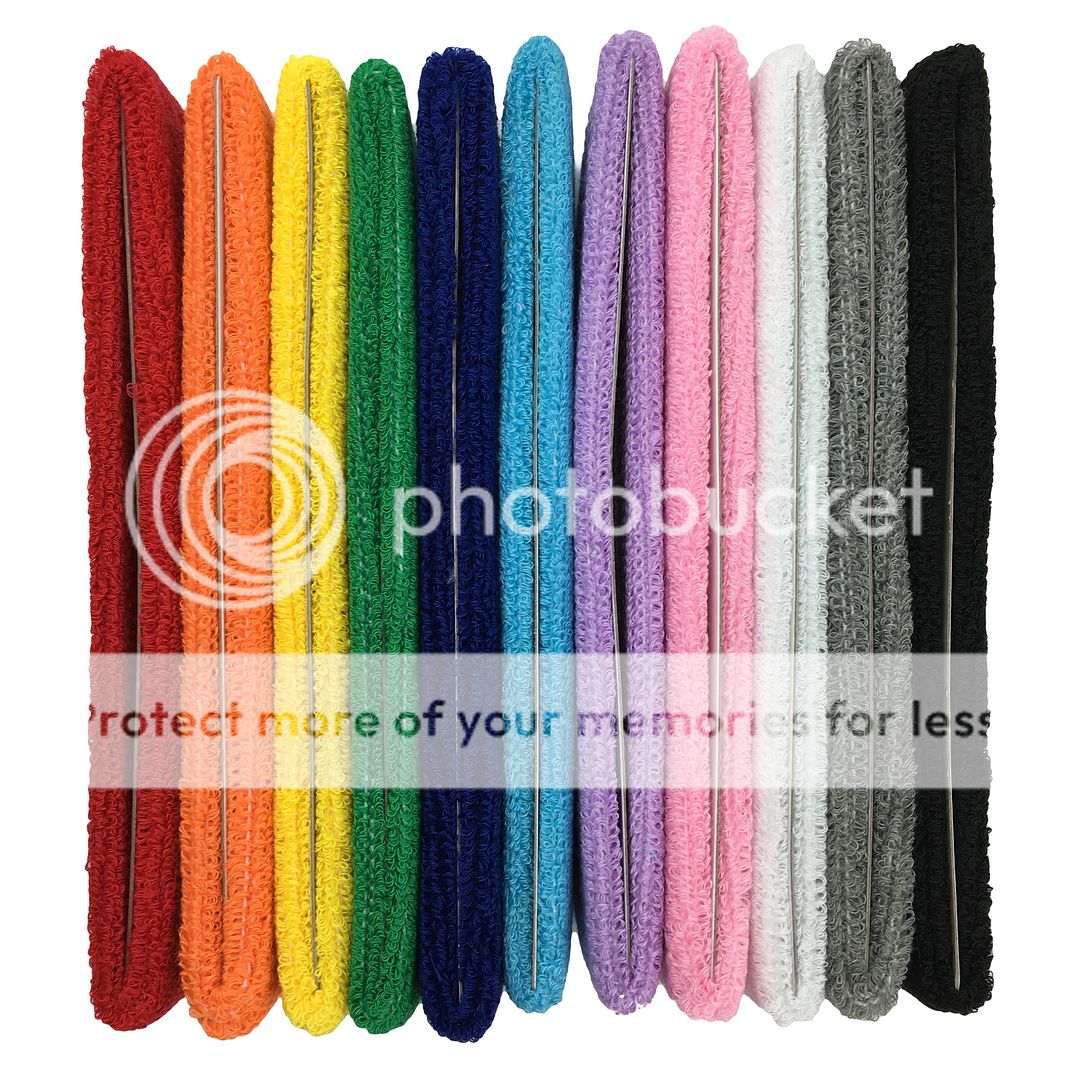 Headband Sweatband Running Sweat Band for Sport Tennis Badminton Yoga